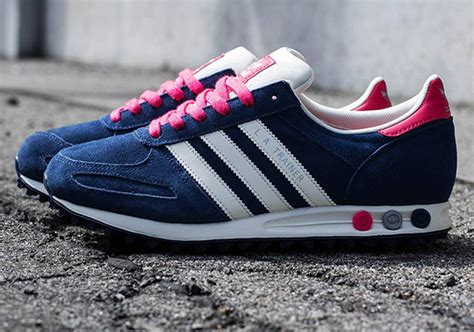 adidas la trainer navy pink